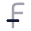 Swissfranc icon with bulk rounded style