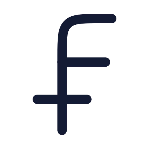 Swiss Franc Icon in Duotone Rounded style