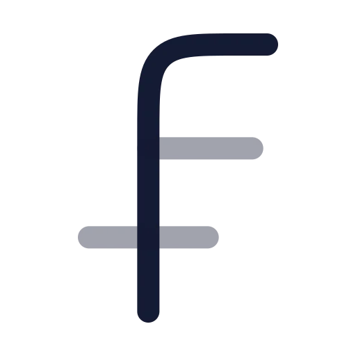 Swiss Franc Icon in Twotone Rounded style