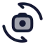 Switchcamera icon with duotone rounded style