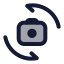 Switchcamera icon with duotone standard style