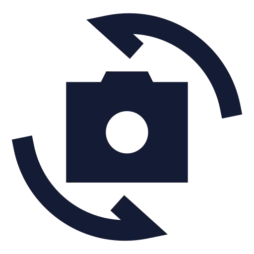 Switch Camera Icon in Solid Sharp style