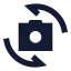 Switchcamera icon with solid sharp style