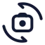 Switchcamera icon with stroke standard style