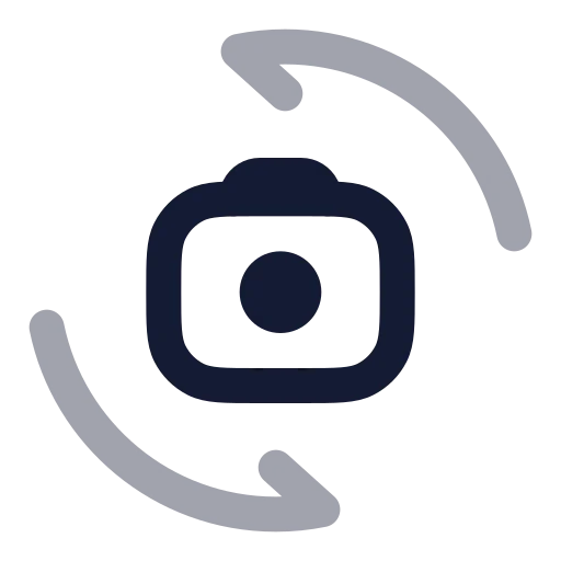 Switch Camera Icon in Twotone Rounded style