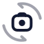 Switchcamera icon with twotone rounded style