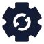 Systemupdate icon with solid sharp style