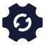 Systemupdate icon with solid sharp style