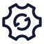 Systemupdate icon with stroke standard style