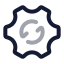 Systemupdate icon with twotone rounded style