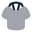 Tshirt icon with bulk rounded style
