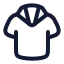 Tshirt icon with stroke rounded style