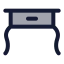 Table icon with duotone standard style
