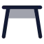 Table icon with bulk rounded style