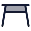 Table icon with duotone rounded style