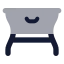 Table icon with bulk rounded style