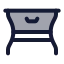 Table icon with duotone standard style