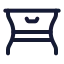 Table icon with stroke standard style