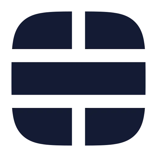 Table Cells Merge Icon in Solid Rounded style