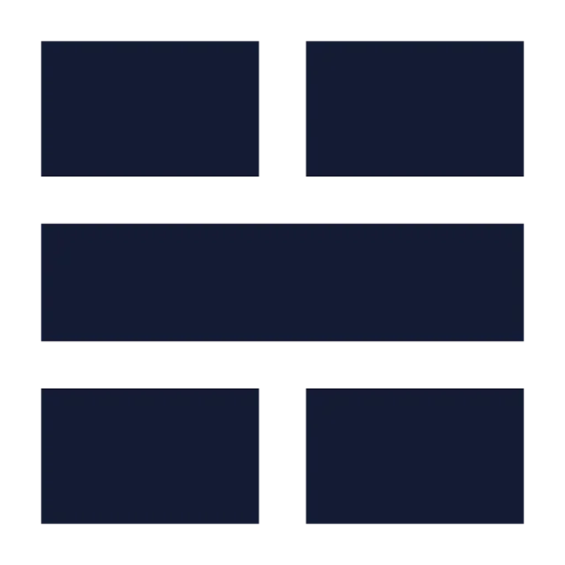 Table Cells Merge Icon in Solid Sharp style
