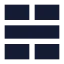 Tablecellsmerge icon with solid sharp style