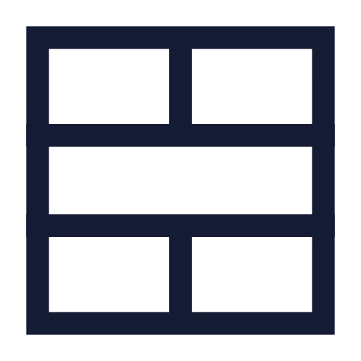 Table Cells Merge Icon in Stroke Sharp style