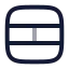 Tablecellssplit icon with twotone rounded style