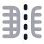 Tablecolumnssplit icon with bulk rounded style