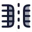 Tablecolumnssplit icon with duotone rounded style