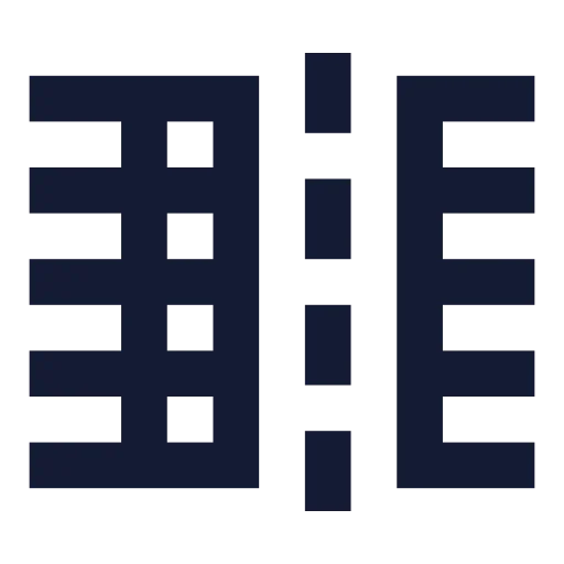 Table Columns Split Icon in Solid Sharp style