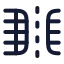 Tablecolumnssplit icon with stroke rounded style