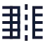 Tablecolumnssplit icon with stroke sharp style