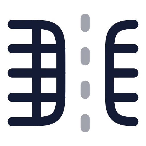 Table Columns Split Icon in Twotone Rounded style