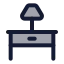 Tablelamp icon with duotone standard style
