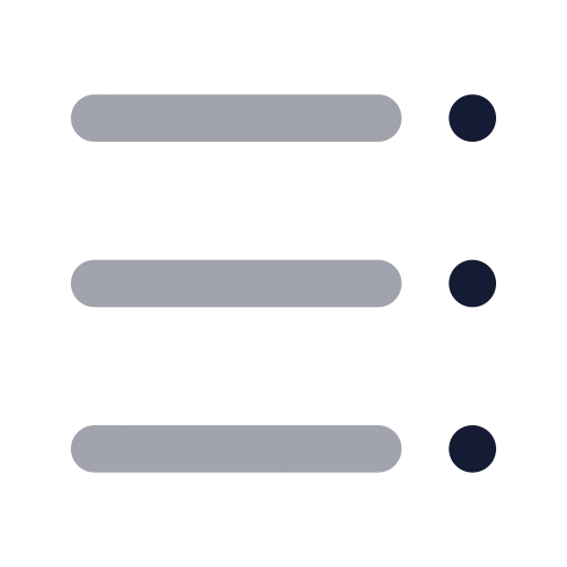 Table Of Contents Icon in Bulk Rounded style
