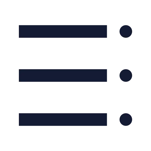 Table Of Contents Icon in Solid Sharp style