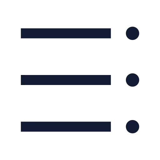 Table Of Contents Icon in Stroke Sharp style