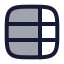 Tableproperties icon with duotone rounded style