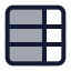 Tableproperties icon with duotone standard style