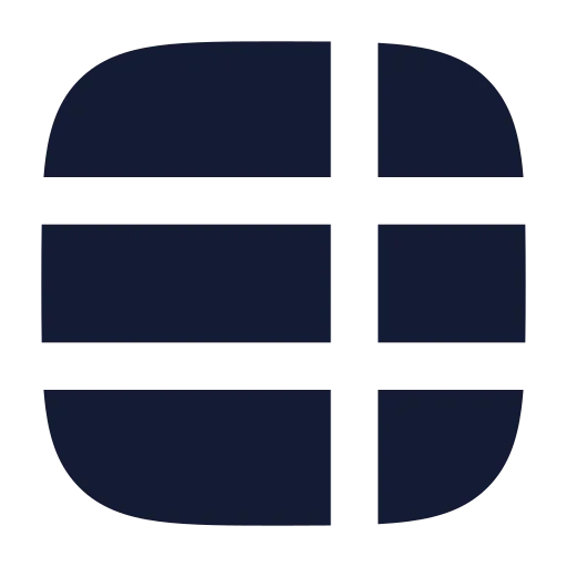Table Properties Icon in Solid Rounded style