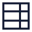 Tableproperties icon with stroke sharp style