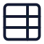 Tableproperties icon with stroke standard style
