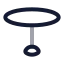 Tableround icon with twotone rounded style