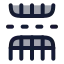 Tablerowssplit icon with duotone rounded style
