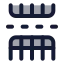 Tablerowssplit icon with duotone standard style