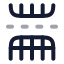 Tablerowssplit icon with twotone rounded style
