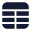 Table icon with solid standard style