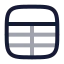 Table icon with twotone rounded style