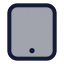 Tablet icon with duotone standard style