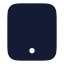 Tablet icon with solid rounded style